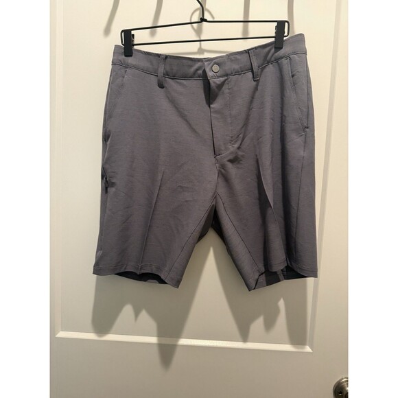 BYLT Kinetic Shorts Mens Size Large L Gray Chino Stretch Performance Golf - Picture 1 of 7